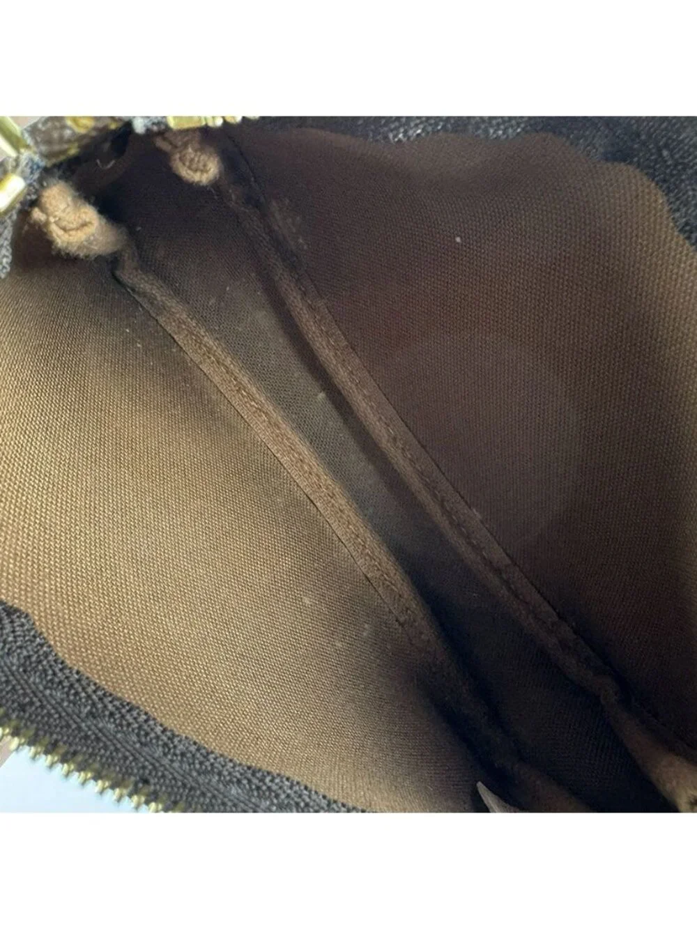 Louis Vuitton Pouch Handbag Monogram Mini Pochette Soir
